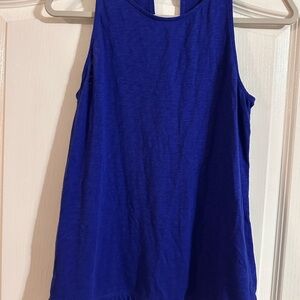 Lilly Pulitzer Blue and White Sleeveless Tank Top